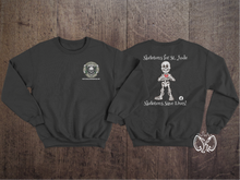 Load image into Gallery viewer, Cleveland Haunt Club Skeletons for St. Jude Crewneck Sweater
