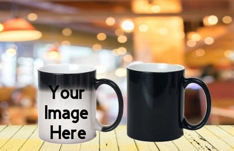 Custom 11 oz Black Color Changing Mug